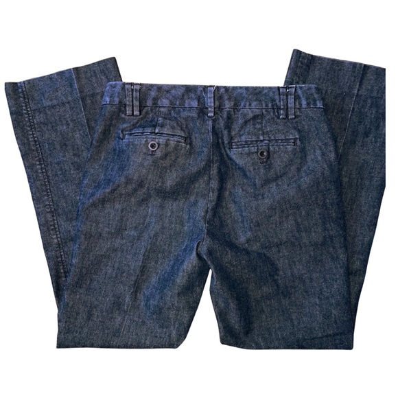 Gap, dark washed, flat front, straight legged jeans: Size 2 - Picture 2 of 4